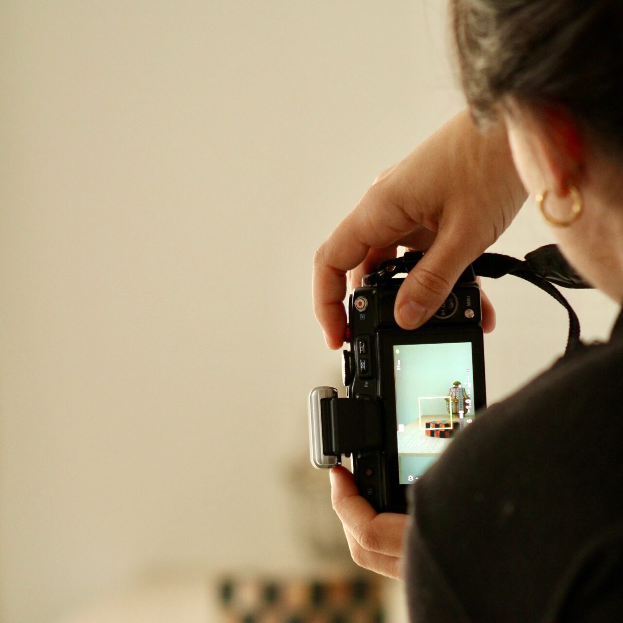 capture de photo par un community manager